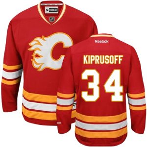 Herren Calgary Flames Eishockey Trikot Miikka Kiprusoff #34 Reebok 3rd